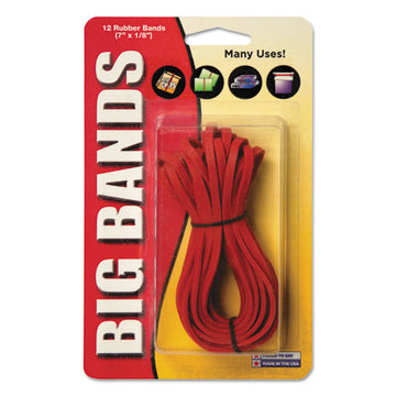 Alliance® Big Bands Rubber Bands, Size 117b, 0.06" Gauge, Red, 12-pack freeshipping - TVN Wholesale